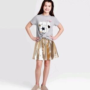 Girl's DC Comic Wonder Woman Powerful Top/skirt